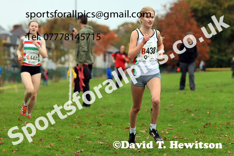 Womens under-17s, 2024 Northern Cross Country Relays, Graves Park, Sheffield.   Photo: David T. Hewitson/Sports for All Pics